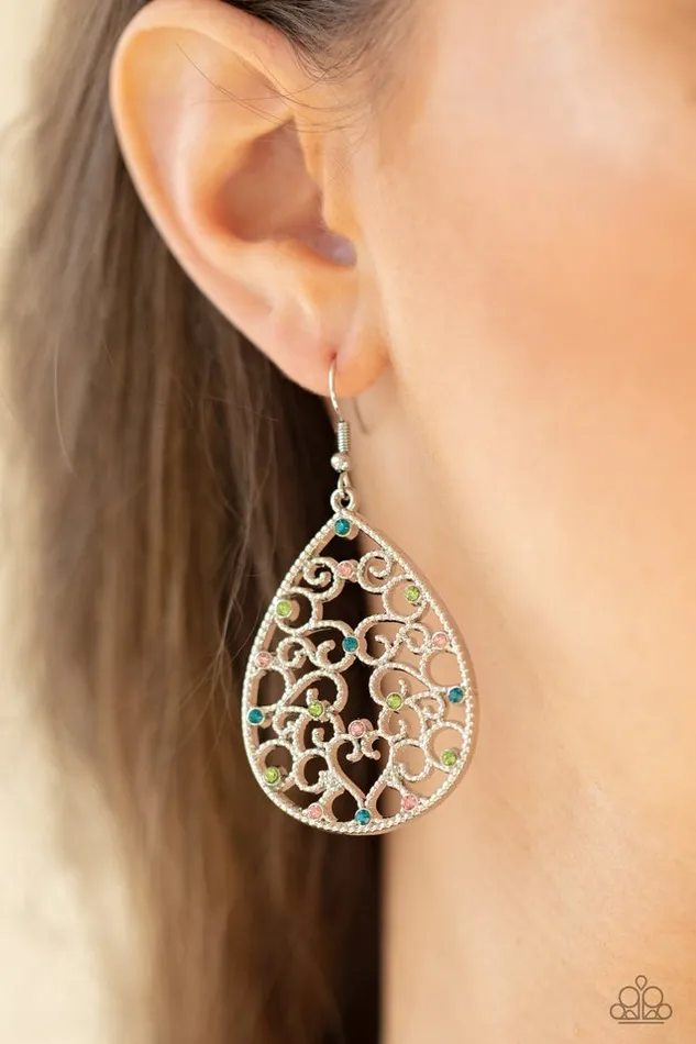 Paparazzi Earring Midnight Carriage Multi Paparazzi Jewelry Earrings