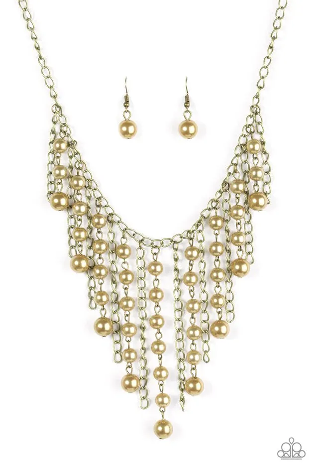 Paparazzi Jewelry Necklaces Paparazzi Necklace STUN Control Brass