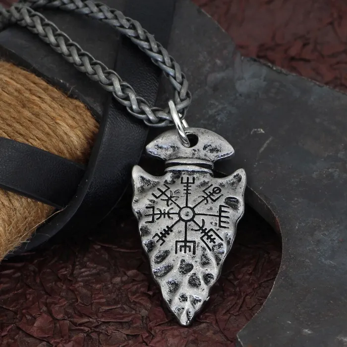 Necklaces Valhalla Vikings Viking Necklace Vegvisir Arrow