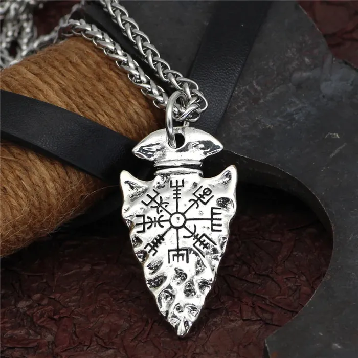 Necklaces Valhalla Vikings Viking Necklace Vegvisir Arrow