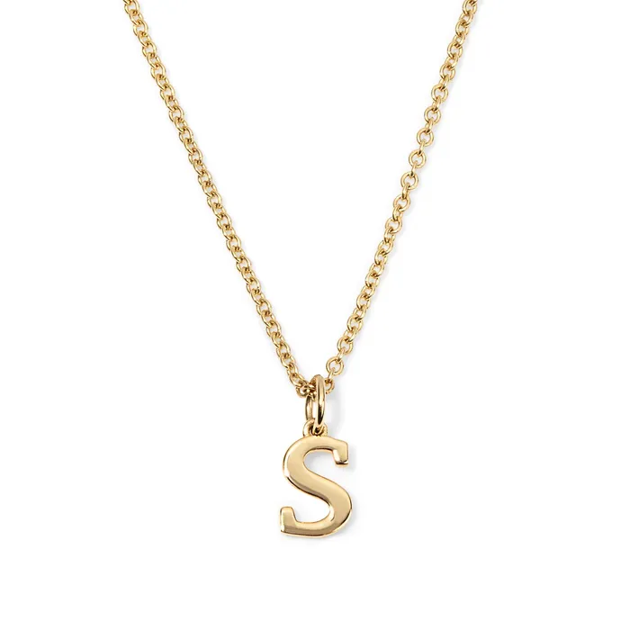 SG Fashion Necklaces Sterling Silver Small Initial Pendant
