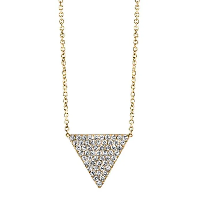 anitako Necklaces LARGE DIAMOND TRIANGLE NECKLACE