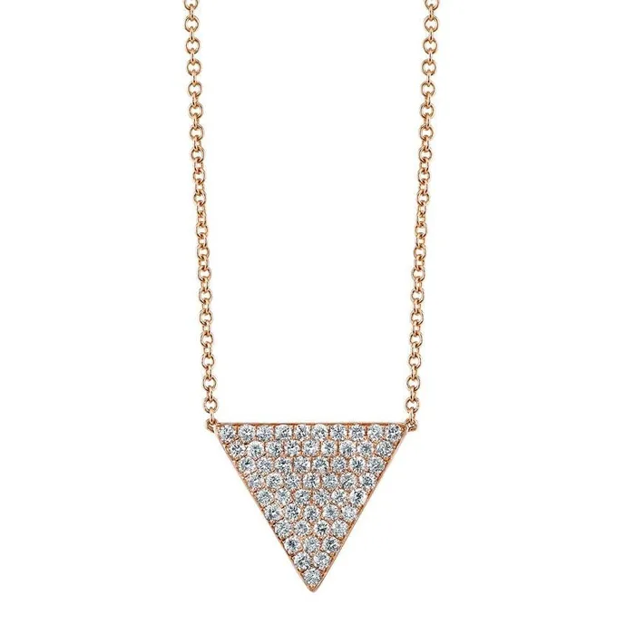 anitako Necklaces LARGE DIAMOND TRIANGLE NECKLACE
