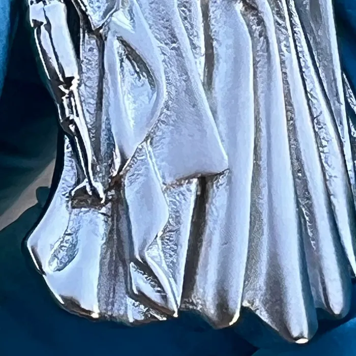 Bling Cartel Necklaces Santa Muerte Matte 925 Silver AK47 Gun Moissanite VVS1 Pendant Dije De Plata Bling Cartel Necklaces Santa Muerte Matte 925 Silver AK47 Gun Moissanite VVS1 Pendant Dije De Plata