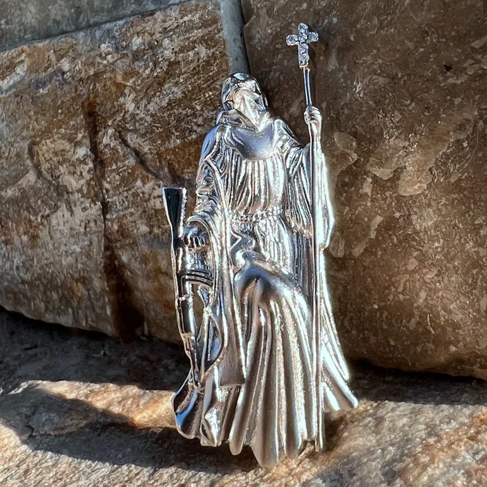 Bling Cartel Necklaces Santa Muerte Matte 925 Silver AK47 Gun Moissanite VVS1 Pendant Dije De Plata Bling Cartel Necklaces Santa Muerte Matte 925 Silver AK47 Gun Moissanite VVS1 Pendant Dije De Plata