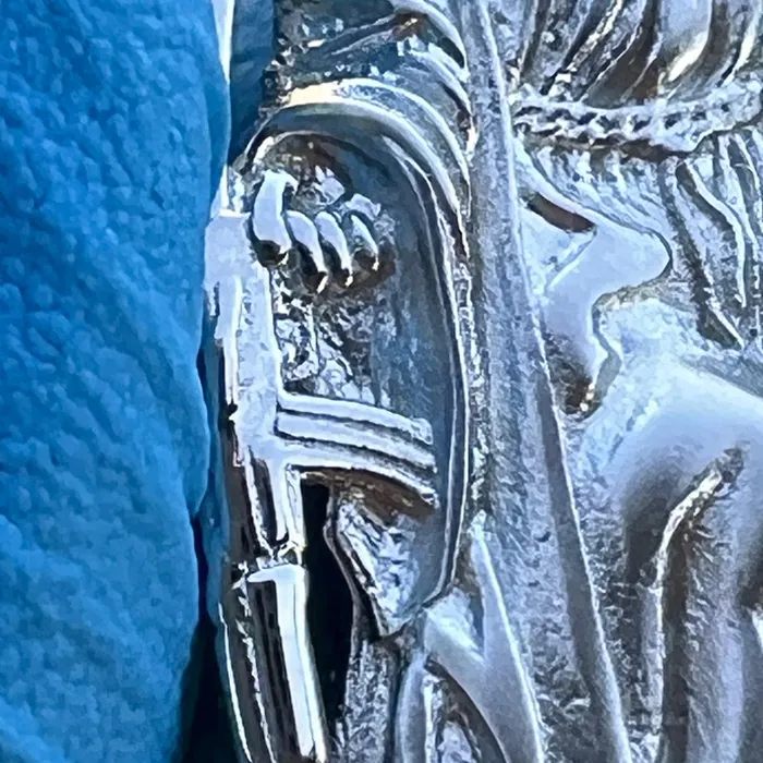 Bling Cartel Necklaces Santa Muerte Matte 925 Silver AK47 Gun Moissanite VVS1 Pendant Dije De Plata Bling Cartel Necklaces Santa Muerte Matte 925 Silver AK47 Gun Moissanite VVS1 Pendant Dije De Plata