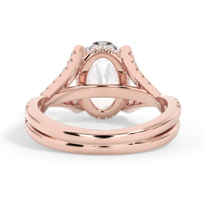 deBebians Rings Twisted Double Shank Engagement Ring