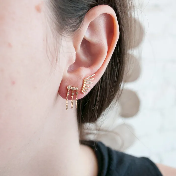 Flying Wings Diamonds Earrings Celine DAoust Earrings