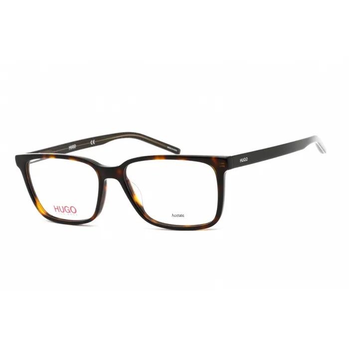 Hugo Hugo Mens Eyeglasses Clear Lens Havana Acetate Rectangular Frame HG 1010 0086 00 Rings