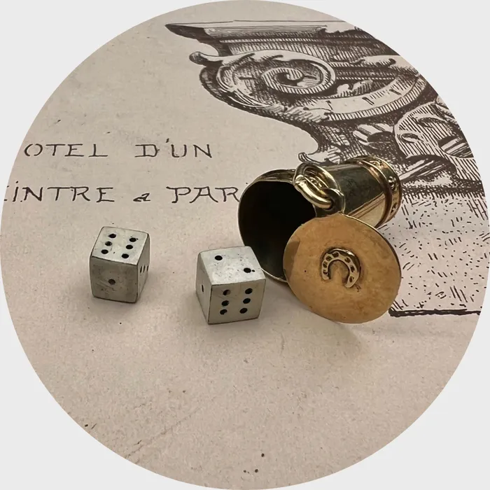 Necklaces 21stfinds Gold Lucky Dice Cup Pendant