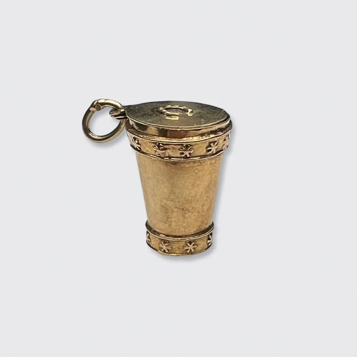 Necklaces 21stfinds Gold Lucky Dice Cup Pendant Necklaces 21stfinds Gold Lucky Dice Cup Pendant