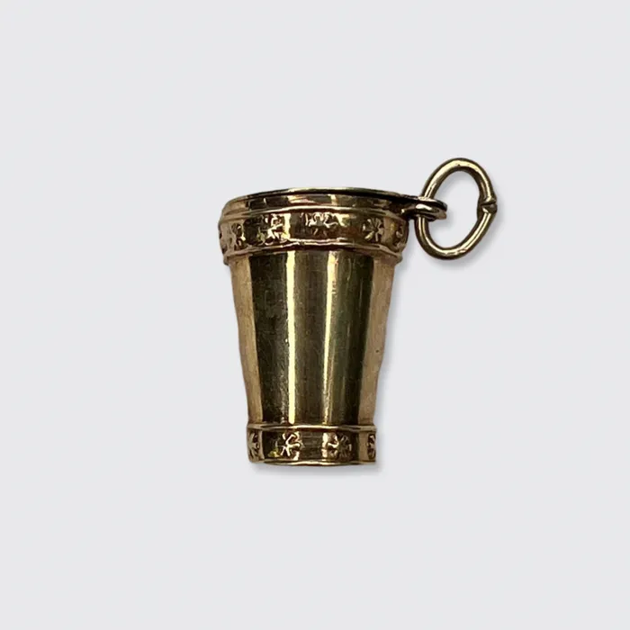 Necklaces 21stfinds Gold Lucky Dice Cup Pendant Necklaces 21stfinds Gold Lucky Dice Cup Pendant