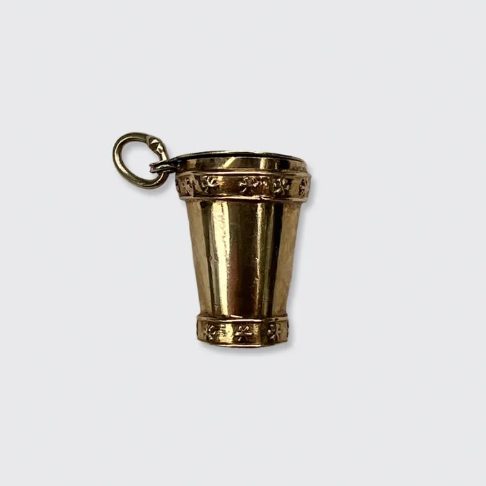 Necklaces 21stfinds Gold Lucky Dice Cup Pendant Necklaces 21stfinds Gold Lucky Dice Cup Pendant
