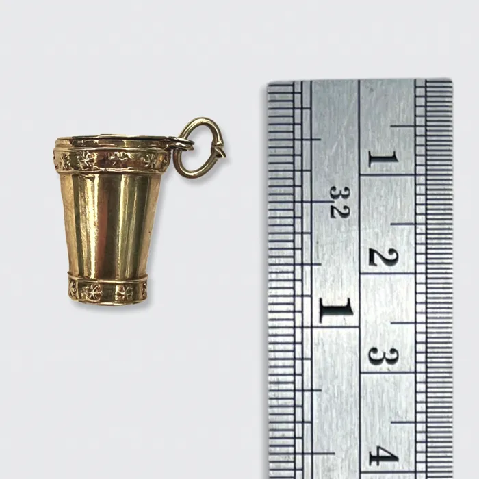 Necklaces 21stfinds Gold Lucky Dice Cup Pendant Necklaces 21stfinds Gold Lucky Dice Cup Pendant