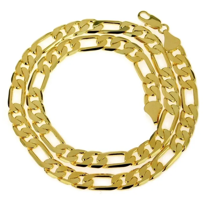 Necklaces Bling Cartel Admin 18K Gold Plated Figaro Chain Figaro Chain Necklace 9MM 24 Necklaces Bling Cartel Admin 18K Gold Plated Figaro Chain Figaro Chain Necklace 9MM 24