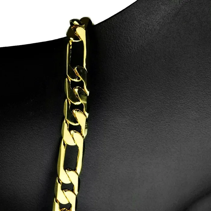 Necklaces Bling Cartel Admin 18K Gold Plated Figaro Chain Figaro Chain Necklace 9MM 24 Necklaces Bling Cartel Admin 18K Gold Plated Figaro Chain Figaro Chain Necklace 9MM 24