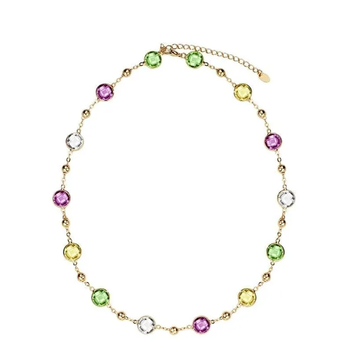 Necklaces Divine Inspiration Styles NEWGLORY Womens Fine Fashion Golden Tone Multicolor Necklace