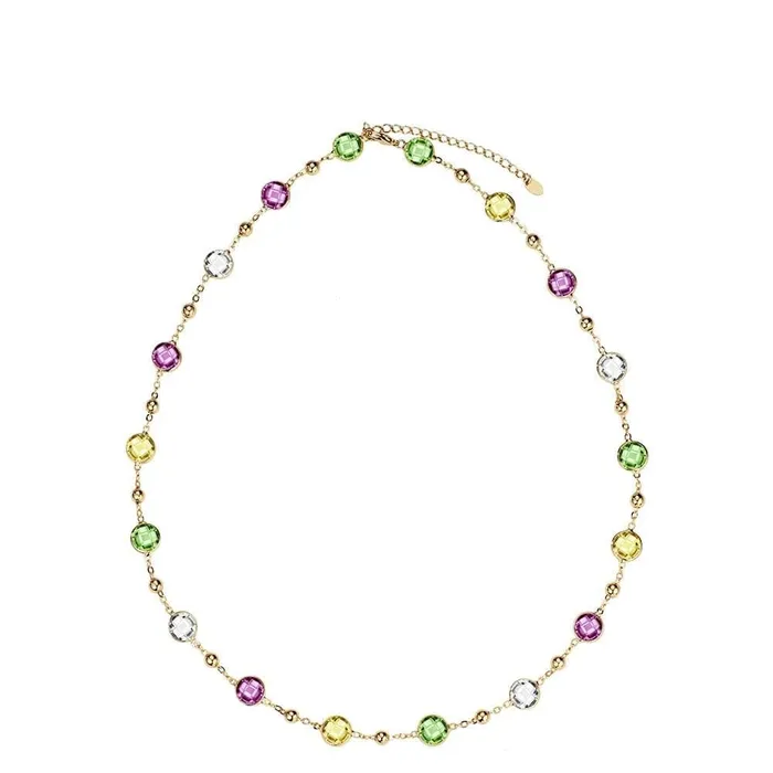 Necklaces Divine Inspiration Styles NEWGLORY Womens Fine Fashion Golden Tone Multicolor Necklace