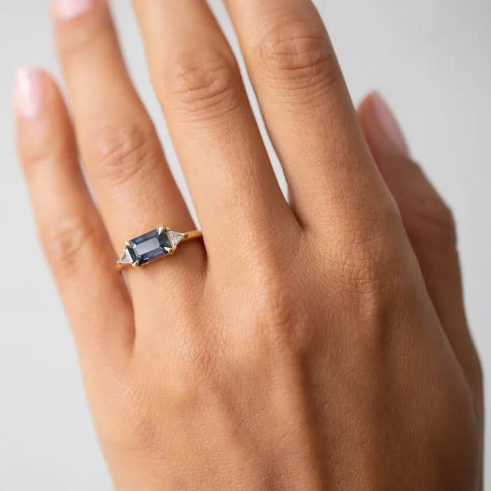 Rings Lauren Wolf Jewelry Majestic Teal Sapphire Ring