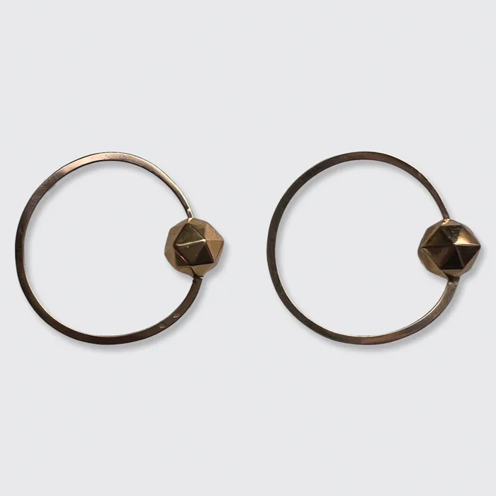 Victorian French Hoop Earrings with Rhombic Details 21stfinds Earrings