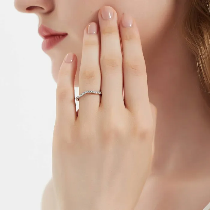 3Stone 1ct Emerald Cut CZ Ring Set in Sterling Silver BERRICLE Rings