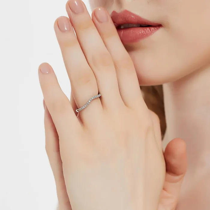 3Stone 1ct Emerald Cut CZ Ring Set in Sterling Silver BERRICLE Rings