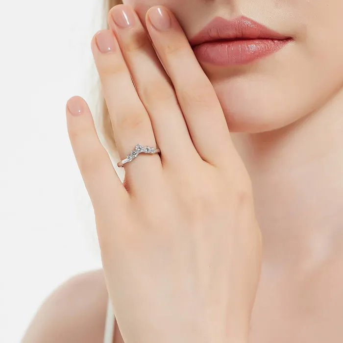 5Stone Solitaire 27ct CZ Ring Set in Sterling Silver BERRICLE Rings