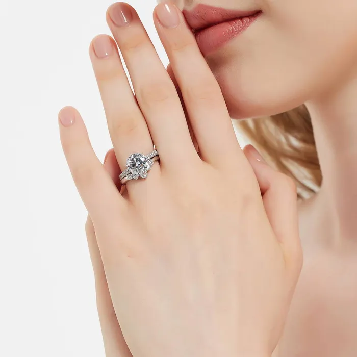 5Stone Solitaire 27ct CZ Ring Set in Sterling Silver BERRICLE Rings