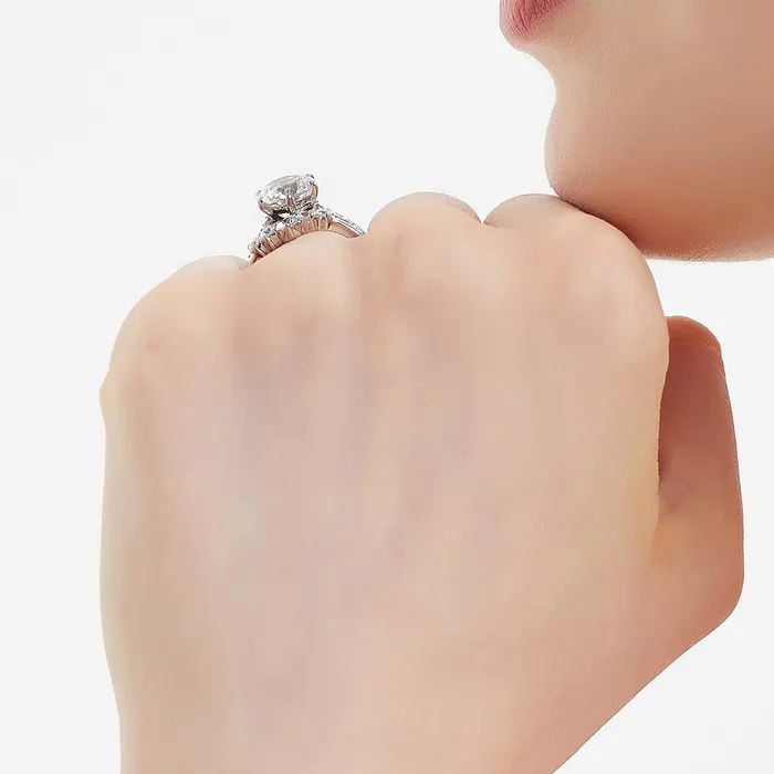 5Stone Solitaire 27ct CZ Ring Set in Sterling Silver BERRICLE Rings