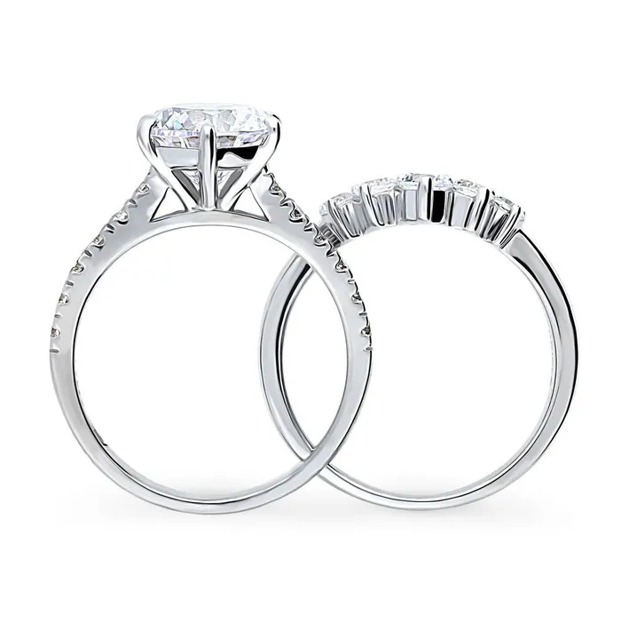 5Stone Solitaire 27ct CZ Ring Set in Sterling Silver BERRICLE Rings