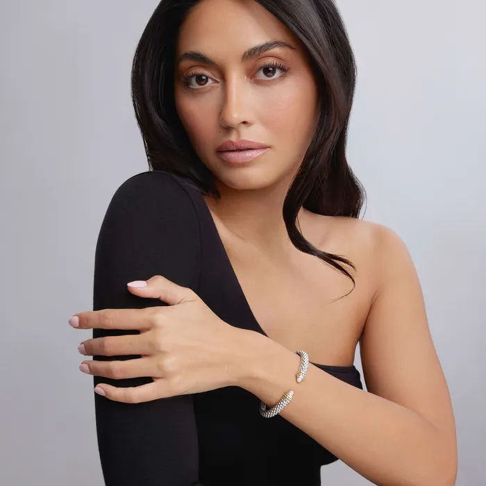 Bracelets Caviar Lux Diamond Cuff Bracelet 8mm Lagos