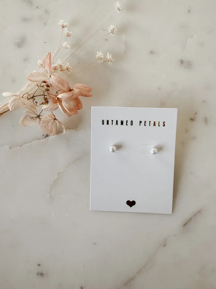 Earrings Untamed Petals Pearl Studs SAMPLE SALE