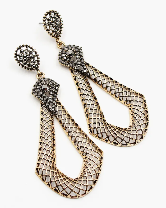 Hematite Crystal Stone Earrings 11092023 Earrings Hematite Crystal Stone Earrings 11092023 Earrings