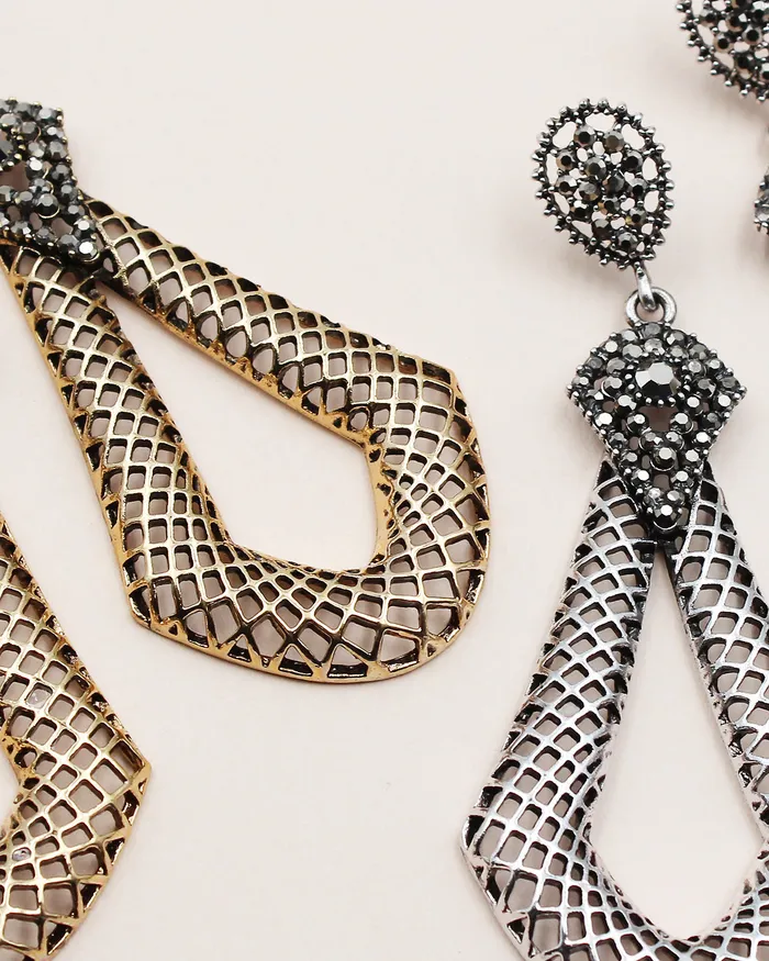 Hematite Crystal Stone Earrings 11092023 Earrings Hematite Crystal Stone Earrings 11092023 Earrings