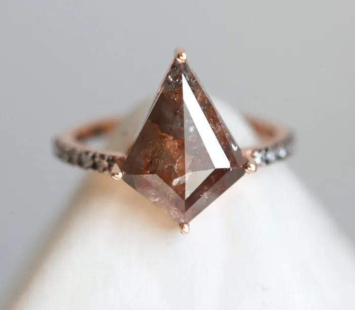 Noelle Kite Salt Pepper Diamond Ring Capucinne Rings