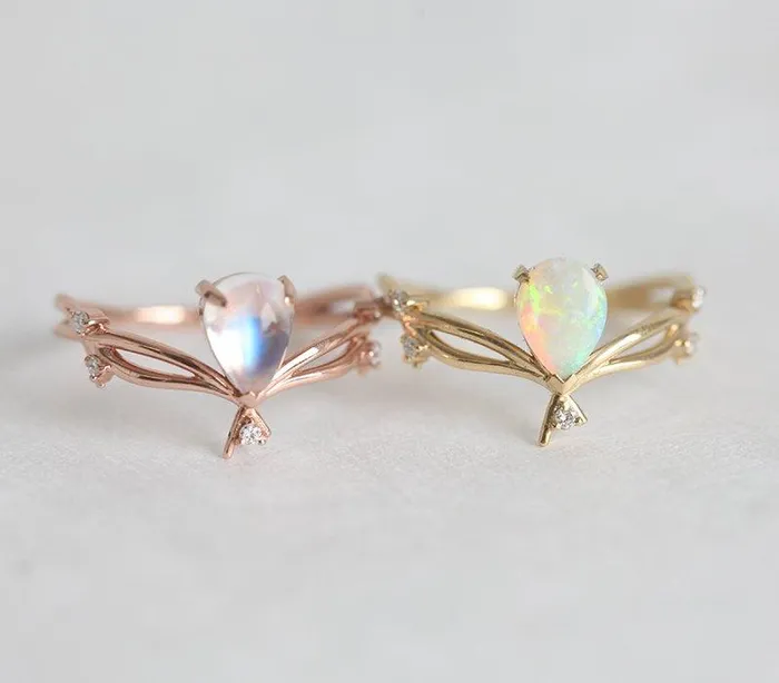 Rings capucinne Arizona Pear Opal Ring Ready to Ship