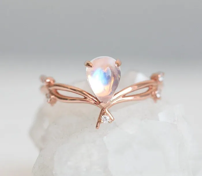 Rings capucinne Arizona Pear Opal Ring Ready to Ship