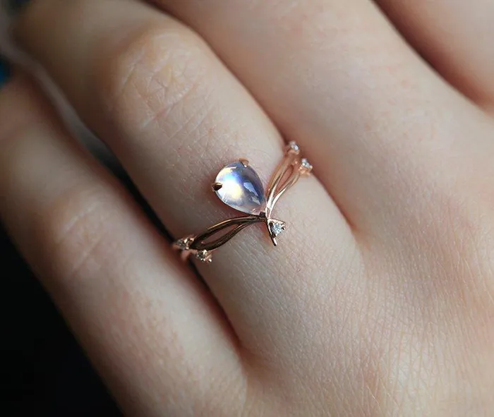 Rings capucinne Arizona Pear Opal Ring Ready to Ship