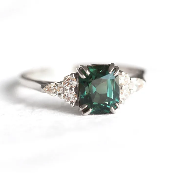 Rings Caroline Sapphire Diamond Ring Set Capucinne