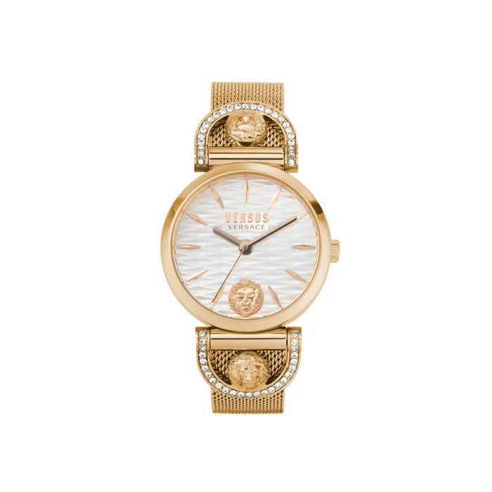 Versus Watches Versus Iseo Women White And Rose Gold Watch
