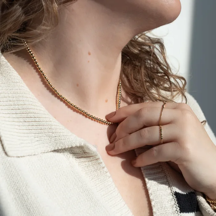 4mm Bead Necklace Suetables Necklaces