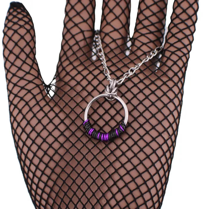 Captive Collars Custom Morse Code O Ring Figaro Rings