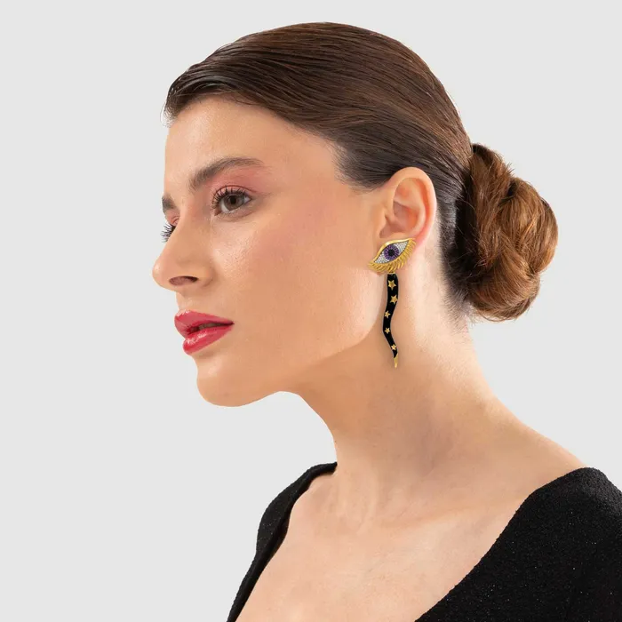 Earrings Naimah Italian Horn Earrings