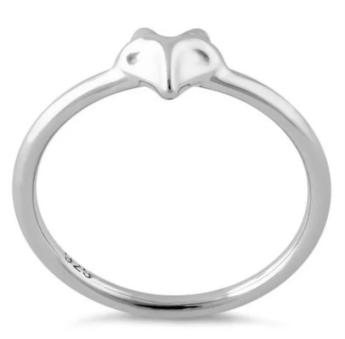 Fox 925 Sterling Silver Ring Captive Collars Rings