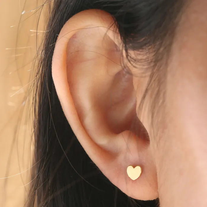 Heart Stud Earrings LOULOUROSE Earrings Heart Stud Earrings LOULOUROSE Earrings
