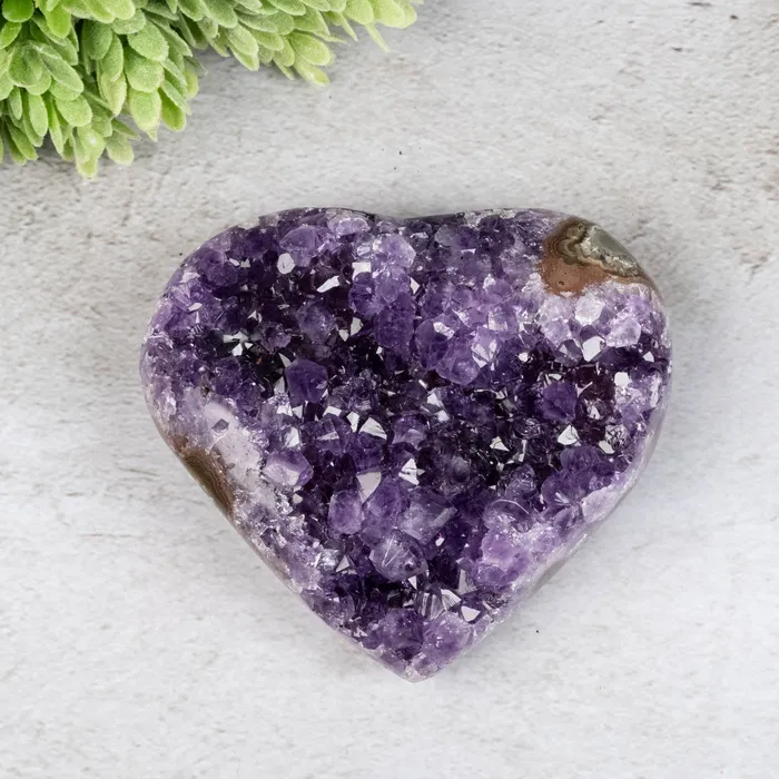 InnerVision Crystals Necklaces Amethyst Heart 279 g 88x80mm