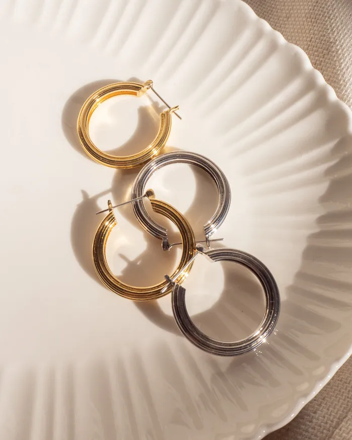 Luv Aj Rings Cher Hoops Silver Luv Aj Rings Cher Hoops Silver