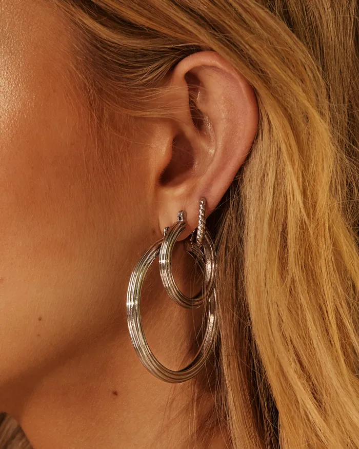 Luv Aj Rings Cher Hoops Silver Luv Aj Rings Cher Hoops Silver