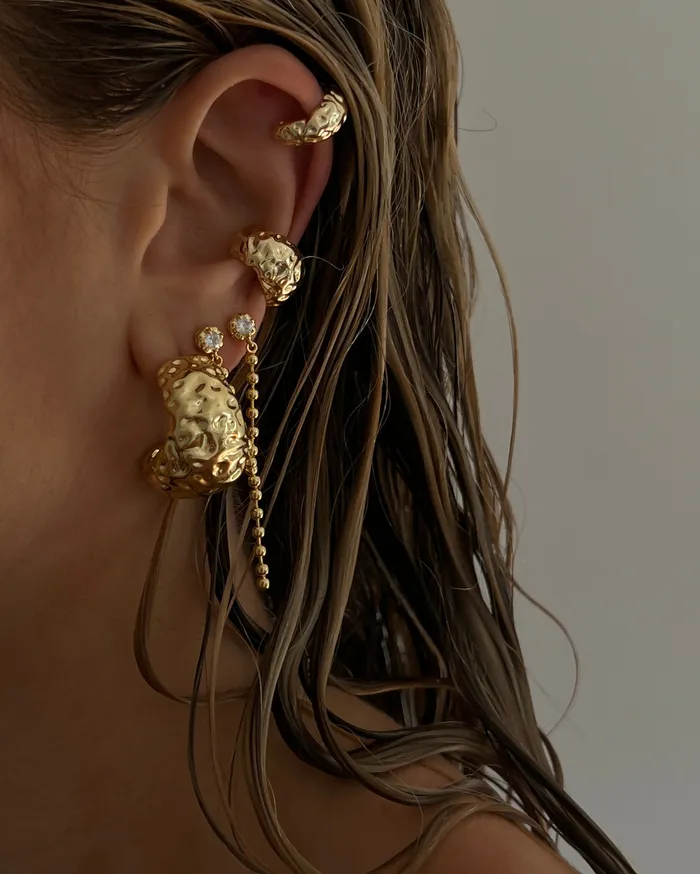 PreStyled Sets Luv Aj Molten Hoops Gold