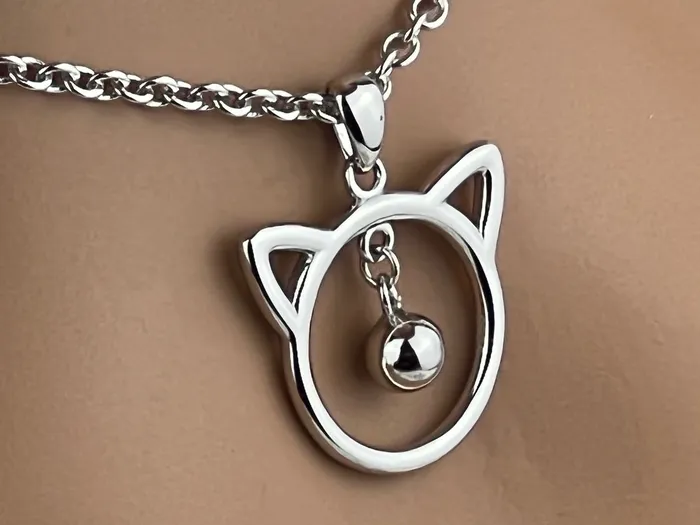 Rings Captive Collars Sterling Silver Kitten with Bell 247 wear with Locking Options